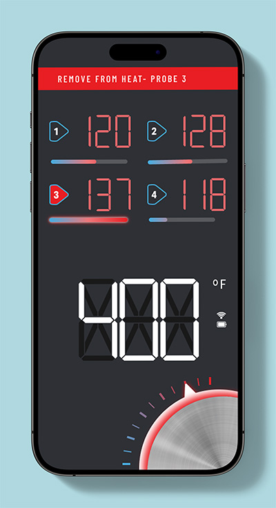 Grill Interface on an iPhone- Vertical